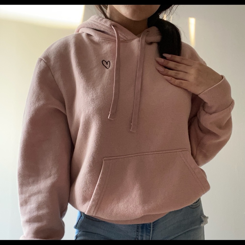 cute pink hoodie!